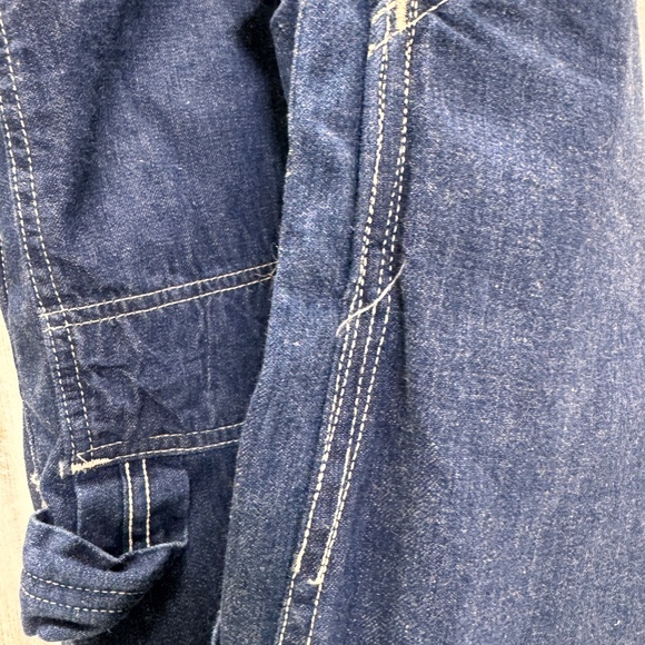 Vintage Carter's Watch The Wear Overalls Adjustable‎ Blue Denim Altered READ - Picture 9 of 16